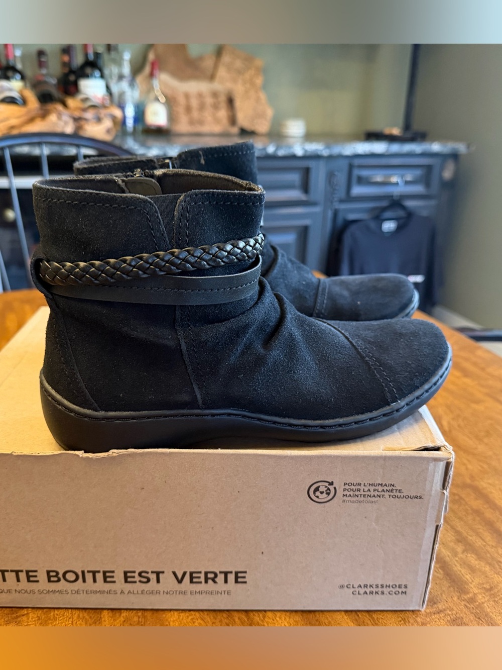 CLARKS women’s CORA BRAID BOOT